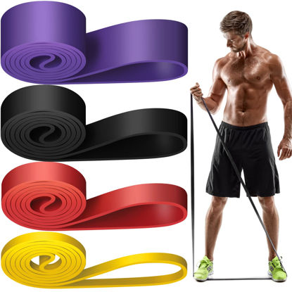 Picture of Alllvocles Resistance Band, Pull Up Bands, Pull Up Assistance Bands, Workout Bands, Exercise Bands, Resistance Bands Set for Legs, Working Out, Muscle Training, Physical Therapy, Shape Body