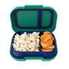 Picture of Bentgo® Kids Snack - 2 Compartment Leak-Proof Bento-Style Food Storage for Snacks and Small Meals, Easy-Open Latch, Dishwasher Safe, and BPA-Free - Ideal for Ages 3+ (Green/Navy)
