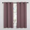 Picture of NICETOWN Dry Rose Blackout Curtains for Bedroom (1 Pair, 42 x 63 inches), Farmhouse Thermal Insulated Room Darkening Drapes for Windows