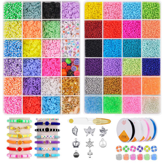 China Factory DIY Bracelet Jewelry Making Kits, Including Glass Seed Beads,  Acrylic Beads, Stainless Steel Scissors & Tweezers & Jump Ring, PVC Zip  Lock Bag, Alloy Pendants, Elastic Crystal Thread Glass Seed