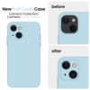 Picture of FireNova for iPhone 14 Case, Silicone Upgraded [Camera Protection] Phone Case with [2 Screen Protectors], Soft Anti-Scratch Microfiber Lining Inside, 6.1 inch, Sky Blue