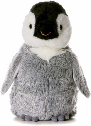 Picture of Aurora® Adorable Flopsie™ Penny Penguin™ Stuffed Animal - Playful Ease - Timeless Companions - Gray 12 Inches
