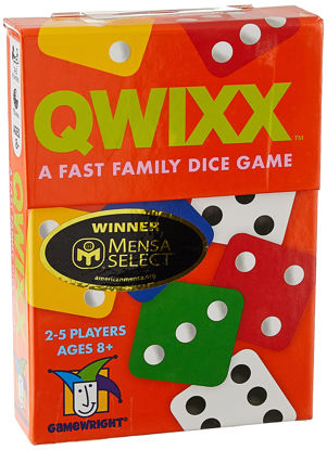 Picture of Gamewright Qwixx - A Fast Family Dice Game Multi-colored, 5"