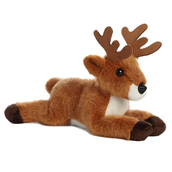 Picture of Aurora® Adorable Mini Flopsie™ Deer Stuffed Animal - Playful Ease - Timeless Companions - Brown 8 Inches