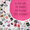 Picture of 100Pcs Funny Girly Stickers for Women, Laptop Stickers for Women - Feminist Stickers, Feminist Gifts, Gifts for Feminists - Funny Birthday Gifts for Women, Planner Stickers for Women