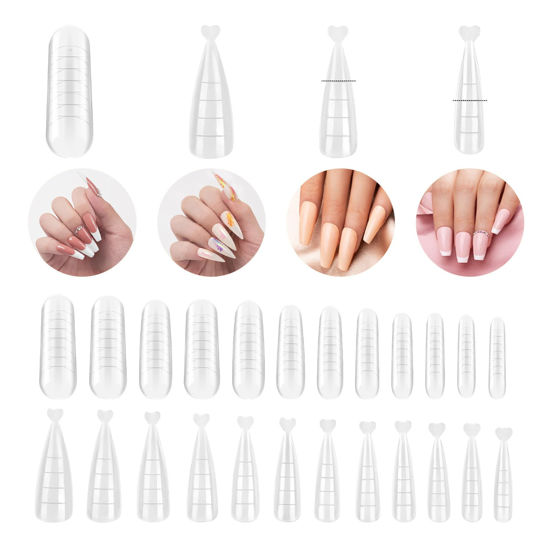 Brunson Poly Gel Mold Tip and Dual Tip Nail forms 120pcs per pack PMTJM-01  | KHDA Approved Beauty Academy ≡ Nail ⋅ Eye ⋅ Skin ⋅ Hair