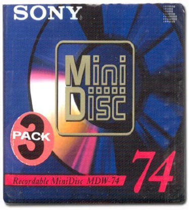 Picture of Sony Recordable Mini Disc - 74 Minutes (3 Pack)