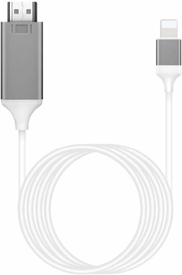 [Apple MFi Certified] Lightning to HDMI Cable Adapter Compatible with  iPhone, 1080P Digital Sync Screen Audio&Video Adapter with Charge Port  Connector