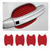 Picture of 4PCS Car Door Handle Cup Stickers, Carbon Fiber Scratch Auto Door Protective Film, Non-Marking Car Door Bowl Protector, Door Handle Paint Cover Guard Universal for Most Cars, SUV (Wine Red/4PCS)