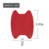 Picture of 4PCS Car Door Handle Cup Stickers, Carbon Fiber Scratch Auto Door Protective Film, Non-Marking Car Door Bowl Protector, Door Handle Paint Cover Guard Universal for Most Cars, SUV (Wine Red/4PCS)
