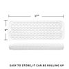 Picture of MicoYang Silicone Dish Drying Mat for Multiple Usage,Easy clean,Eco-friendly,Heat-resistant Silicone Mat for Kitchen Counter,Sink,Bar,Bottle,or Cup White M 17 inches x 6 inches