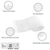 Picture of MicoYang Silicone Dish Drying Mat for Multiple Usage,Easy clean,Eco-friendly,Heat-resistant Silicone Mat for Kitchen Counter,Sink,Bar,Bottle,or Cup White M 17 inches x 6 inches