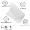 Picture of MicoYang Silicone Dish Drying Mat for Multiple Usage,Easy clean,Eco-friendly,Heat-resistant Silicone Mat for Kitchen Counter or Sink,Refrigerator or drawer liner Translucent L 16 inches x 12 inches