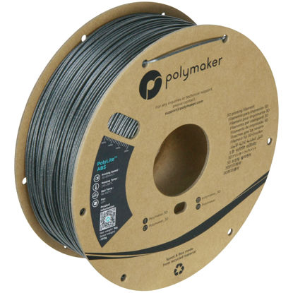 Picture of Polymaker Glitter ABS Filament 1.75mm, Galaxy Dark Gray ABS 3D Printer Filament 1.75mm Heat Resistant 1kg - Twinkling ABS 3D Printing Filament, Strong & Durable, Dimensional Accuracy +/- 0.03mm