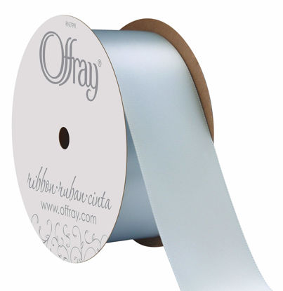 Picture of Berwick Offray 1.5" Wide Double Face Satin Ribbon, Light Blue, 10 Yds