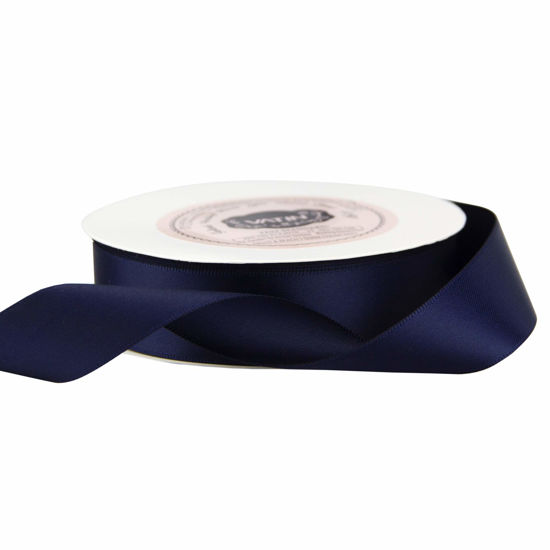 Royal Blue Satin Ribbon 3 Inches Wide X 15 Yards Long - Double Faced Polyester Ribbon For Gift Wrapping, Crafts, Weddings - View #5