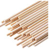 Picture of 100PCS Dowel Rods Wood Sticks Wooden Dowel Rods - 1/4 x 6 Inch Unfinished Bamboo Sticks - for Crafts and DIYers