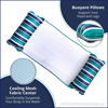 Picture of Aqua Original 4-in-1 Monterey Hammock Pool Float & Water Hammock - Multi-Purpose, Inflatable Pool Floats for Adults - Patented Thick, Non-Stick PVC Material - Teal/Navy Stripe