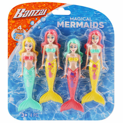 Picture of Banzai Dive Mermaids 4pc Colors May Vary
