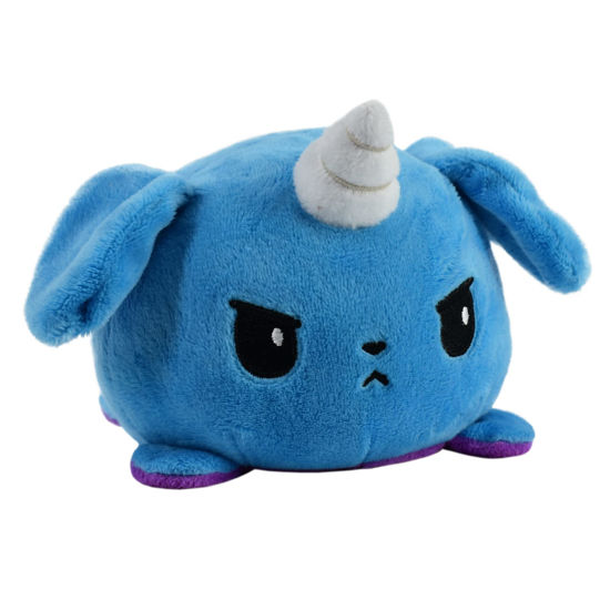 Picture of TeeTurtle - The Original Reversible Dog Plushie - Blue + Purple Puppicorn - Cute Sensory Fidget Stuffed Animals That Show Your Mood