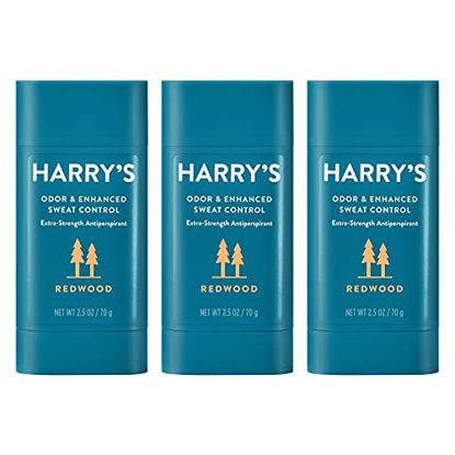 Picture of Harry's Extra-Strength Antiperspirant - Odor & Enhanced Sweat Control Antiperspirant for Men - Redwood, 1 Count (Pack of 3)
