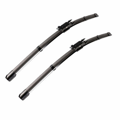 Picture of 2 wipers Factory Fit Volvo V70 XC70 2005-2007 XC90 2005-2015 S80 2004-2006 S60 2005-2009 Original Equipment Replacement Windshield Wiper Blades - 22"+24" (Set of 2) Pinch Tab