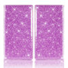 Picture of Car Registration and Insurance Card Holder, Vehicle License Document Glove Box Compartment Organizer, Essential Car Wallet Case for Driver Auto Owners Trailer Motorcycle Boat (Glitter Purple)