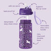 Picture of Bentgo® Kids Water Bottle 2-Pack - New, Improved 2023 Leak-Proof BPA-Free 15 oz Cups for Toddlers & Children - Flip-Up Safe-Sip Straw for School, Sports, Daycare, Camp (Unicorn/Lavender Galaxy)