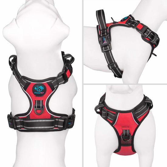 thumbnail image 2 of No-Pull Dog Harness For Small Dogs - Reflective Vest With Front Clip 2 of 10