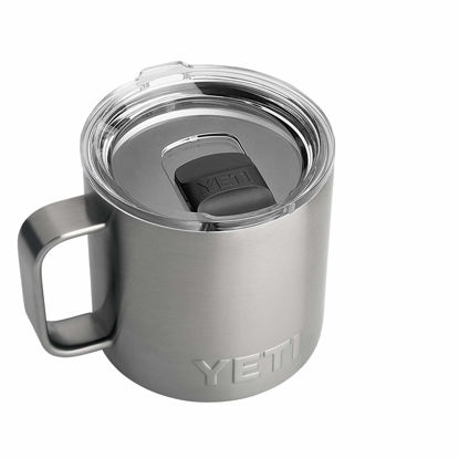 Picture of YETI Rambler 14 oz Mug, Vacuum Insulated, Stainless Steel with MagSlider Lid, Stainless