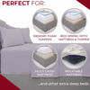 Picture of Mellanni Extra Deep Pocket California King Sheets - Iconic Collection Bedding Sheets & Pillowcases - Luxury, Ultra Soft, Cooling Bed Sheets - Extra Deep Pocket up to 21" - 4 PC (Cal King, Lavender)