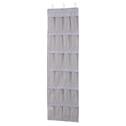 Picture of Amazon Basics Over the Door Organizer with 24 Pockets - Grey