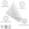 Picture of MicoYang Silicone Dish Drying Mat for Multiple Usage,Easy clean,Eco-friendly,Heat-resistant Silicone Mat for Kitchen Counter or Sink,Refrigerator or Drawer liner White M 12 inches x 12 inches