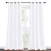 Picture of NICETOWN Blackout Curtains for Kids Room, Sea Teal, Set of 2, 55 x 108 Inch, Triple Weave Microfiber Home Thermal Insulated Solid Ring Top Blackout Panels/Drapes for Bedroom
