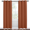 Picture of NICETOWN Bedroom Small Blackout Curtains 78 inches Long, Burnt Orange, 1 Pair, 42 x 78 inches, Privacy and Thermal Insulated Blackout Drapes for Office Windows