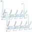 Picture of Encozy Over The Door Hooks,Coat Rack for Hanging Clothes Hat Towel (Heavy Duty White 2pcs)