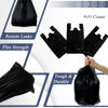 Picture of YoYoRain 855 PCS Black Thank you bags, T shirt bags, Plastic Bags with Handles, Grocery shopping bag Reusable and Disposable Supermarket Bag 11.5''x6.25''x21'' (Black)