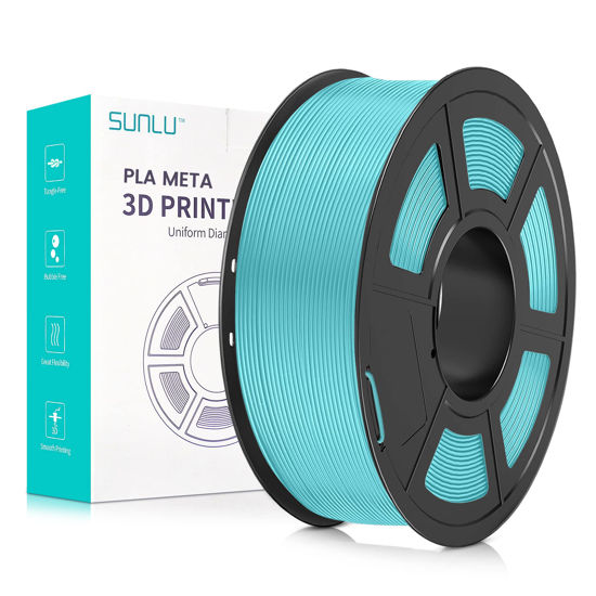 GetUSCart- SUNLU 3D Printer Filament, Neatly Wound PLA Meta Filament  1.75mm, Toughness, Highly Fluid, Fast Printing for 3D Printer, Dimensional  Accuracy +/- 0.02 mm (2.2lbs), 330 Meters, 1 KG Spool, Ice Blue