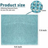 Picture of 12000 Pieces Bling Bling Rhinestone Sheet Rhinestones Sticker DIY Car Decoration Sticker Self Adhesive Glitter Rhinestones Crystal Gem Stickers for Car Decoration, 9.4 x 7.9 Inch (Lake Blue)