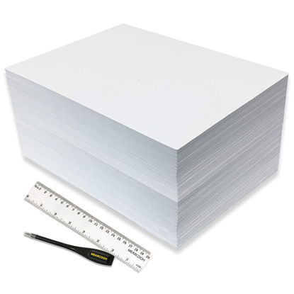 Picture of MEARCOOH White Foam Sheets Crafts, 30 Pack, 9 x 12 Inch, 2mm Thick. Premium Eva Foam Papers Set, for Card Making, Crafting,DIY Project,Stamp,Classroom, Scrapbooking