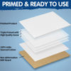 Picture of FIXSMITH 18 Pack Painting Canvas Panels, Multi Pack- 4x4, 5x7, 8x10, 9x12, 11x14 Inches, 100% Cotton Primed Canvas Boards for Acrylic, Oil,Other Wet & Dry Art Media,Art Gift for Kids, Adults,Beginners