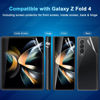 Picture of CWQZGUF [2Set 8PCS] Galaxy Z Fold 4 Screen Protector, Inside TPU Film + Full Covered Outer + Back Cover Screen Protector, High Clarity, Anti-Shatter, Bubble Free for Samsung Z Fold 4 5G Screen Protector