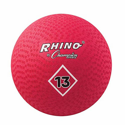 Picture of Champion Sports Playground Ball (Red, 13-Inch)