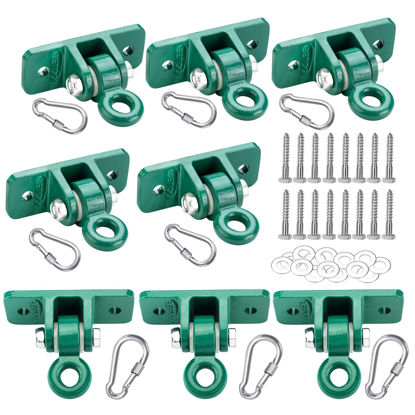 Picture of BETOOLL Heavy Duty Swing Hanger for Kids Playground Indoor Outdoor with Mounting Hardware Provided, Set of 8