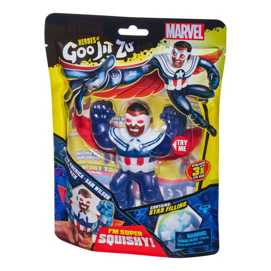 GetUSCart- Heroes of Goo Jit Zu Marvel Hero Pack. Captain America - Sam ...