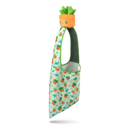 Picture of TeeTurtle - Plushie Tote Bag - Succulent - From the creators of the Original Reversible Octopus Plushie - Take Your Plush Pal Wherever You Go!