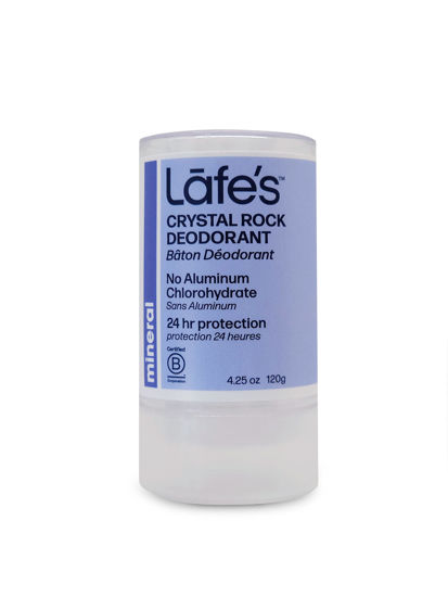 Picture of Lafe's Natural Deodorant | Unscented Crystal Mineral Rock Natural Deodorant for Women & Men | Vegan, Cruelty Free, Gluten Free, Aluminum Free, Paraben Free & Baking Soda Free with 24-Hour Protection (4.25 Ounce (Pack of 1))