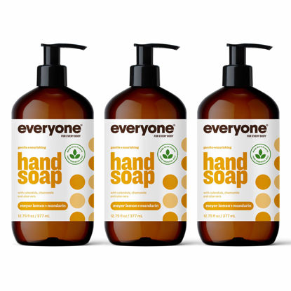 Picture of Everyone Liquid Hand Soap, 12.75 Ounce (Pack of 3), Meyer Lemon and Mandarin, Plant-Based Cleanser with Pure Essential Oils