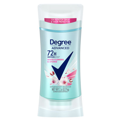 Picture of Degree Advanced Antiperspirant Deodorant 72-Hour Sweat & Odor Protection White Flowers & Lychee Antiperspirant for Women with MotionSense Technology 2.6 oz