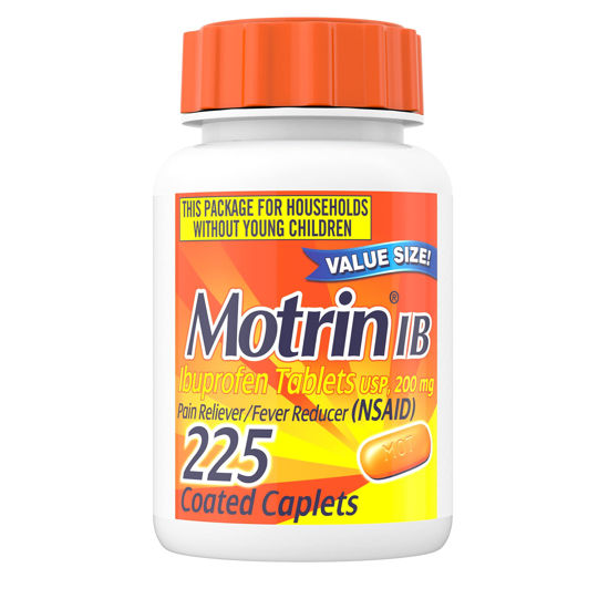 GetUSCart Motrin IB, Ibuprofen 200mg Tablets, Pain Reliever & Fever